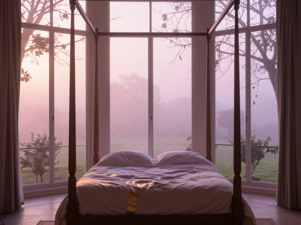 Soft dawn tones suggesting a fresh morning