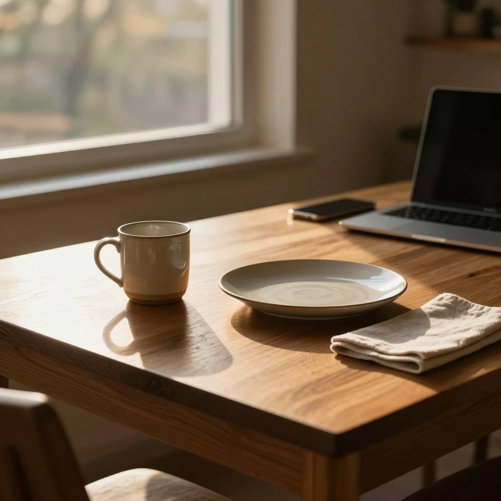 Abstract leaf shapes representing gentle materials